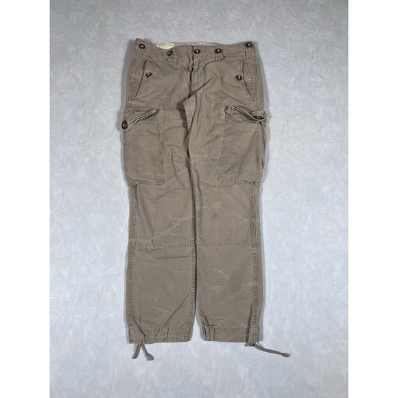 Polo Ralph Lauren OG 107 Combat Trousers Size 32x29 Paratrooper Distressed Pants - Picture 1 of 12